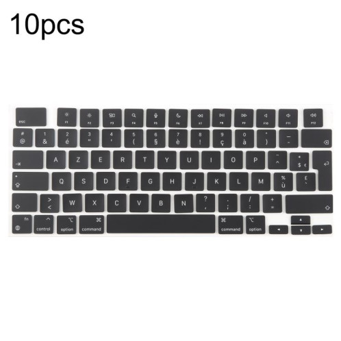 Lot de 10 touches de raccourci pour MacBook A2681, A2941, A3113, A3114, version UK, langue : français SH44021520-03